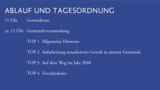 Gemeindeversammlung am 13. September